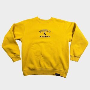 CI Sport University of Wyoming Cowboys Sweatshirt Mens M Yellow Pullover